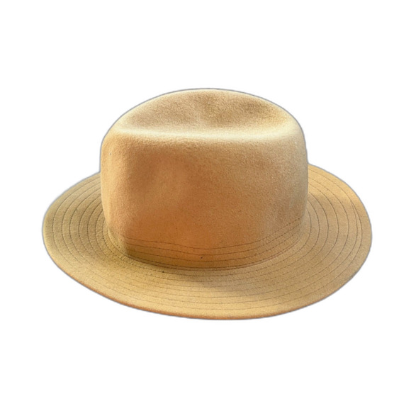 Goorin Bros Yellow 100% Wool Brim Fedora Hat  Women's Size Small - Picture 5 of 7